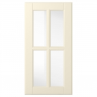 БУДБИН Стеклянная дверь, белый с оттенком