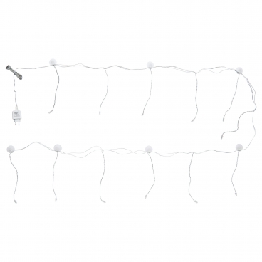 СЭРДАЛЬ Гирлянда-драпировка, 12 светодиодов, прозрачный, для помещений