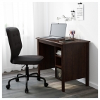 БРУСАЛИ Письменный стол, коричневый