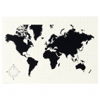 МЁЛЬТОРП Доска для записей, карта мира Карта мира