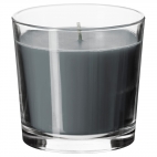СИНЛИГ Ароматическая свеча в стакане, эффект спа серый, серый