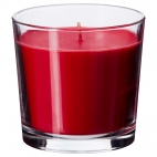 СИНЛИГ Ароматическая свеча в стакане, Сладкие ягоды красный, красный