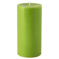 СИНЛИГ Формовая свеча, ароматическая, Зеленое яблоко, зеленый