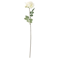 СМИККА Цветок искусственный, роза, белый