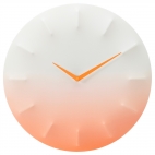 СПРАЛЛИС Настенные часы, белый, оранжевый