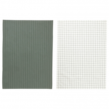 ИКЕА/365+ Полотенце кухонное, зеленый, белый