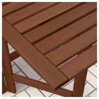 ЭПЛАРО Стол+2 складных стула,д/сада, коричневая морилка