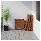 ЭПЛАРО Стол+4 складных стула, д/сада, коричневый коричневая морилка