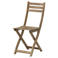 АСКХОЛЬМЕН Садовый стул, складной серо-коричневый серо-коричневая морилка