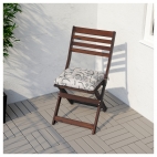 ЭПЛАРО Садовый стул, складной коричневый коричневая морилка