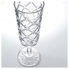 ФЛИМРА Бокал для шампанского, прозрачное стекло, с рисунком