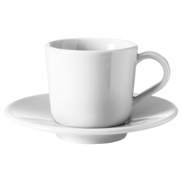 ИКЕА/365+ Чашка для кофе эспрессо с блюдцем, белый