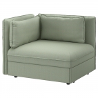 ВАЛЛЕНТУНА Секция дивана-кровати со спинкой, Хилларед зеленый