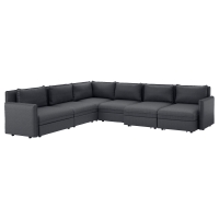 ВАЛЛЕНТУНА 6-местный диван-кровать, Хилларед темно-серый