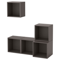 ЭКЕТ Комбинация настенных шкафов, темно-серый