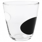 ФАБУЛЁС стакан черный, белый