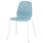 ЛЕЙФ-АРНЕ стул голубой, основание белое