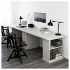 КЛИМПЕН стол письменный 300 x 75 см серый