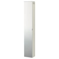 ЛИЛЛОНГЕН высокий шкаф с зеркальной дверцей белый
