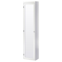 СИЛВЕРОН шкаф высокий с зеркальной дверцей высота 172 см белый