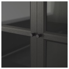 БИЛЛИ / ОКСБЕРГ стеллаж с 2 панельными и 2 стеклянными дверьми