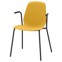 ЛЕЙФ-АРНЕ Легкое кресло, темно-желтый, Дитмар черный