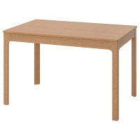 ЛАНЕБЕРГ Раздвижной стол, коричневый, 130/190x80 см
