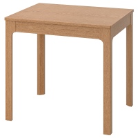 ЭКЕДАЛЕН Раздвижной стол, дуб, 80/120x70 см