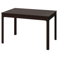 ЭКЕДАЛЕН Раздвижной стол, темно-коричневый, 120/180x80 см