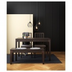 ЭКЕДАЛЕН Раздвижной стол, темно-коричневый, 120/180x80 см