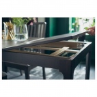 ЭКЕДАЛЕН Раздвижной стол, темно-коричневый, 80/120x70 см