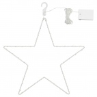 СТРОЛА Подвесной светильник, светодиодный, с батарейным питанием, в форме звезды, 45 см