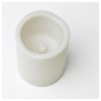 ГОДАФТОН Светодиодная формовая свеча, 2 шт., с батарейным питанием серый