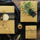 ВИНТЕР 2019 Коробка подарочная,3 штуки, золотой