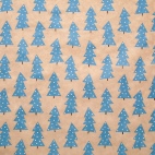 ВИНТЕР 2019 Рулон оберточной бумаги, синий, естественный/бежевый с рисунком, 3x0.7 м/2.10 м²x3 шт