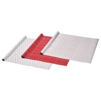 ВИНТЕР 2019 Рулон оберточной бумаги, белый, красный с рисунком, 3x0.7 м/2.10 м²x3 шт