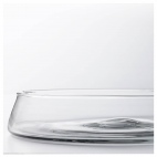 ТИДВАТТЕН Миска, прозрачное стекло, 26 см