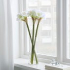 ВИНТЕРФЕСТ Цветок искусственный, Амариллис, белый, 60 см