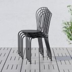 ЛЭККЭ садовый стул, серый