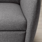 EKOLSUND кресло-кровать, темно-серый, бронзовый