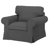 EKTORP кресло, серый халларп