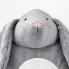 PEKHULT плюшевая игрушка со светодиодным ночником, серый кролик / на батарейках
