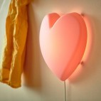 UPPLYST настенный светильник led, розовое сердце