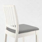 EKEDALEN барный стул, белый / светло-серый