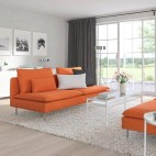 SÖDERHAMN 3-х местный диван, темно-оранжевый