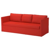 BRÅTHULT 3-местный диван, висль красный / оранжевый