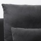 SÖDERHAMN 3-х местный угловой диван, тёмно-серый
