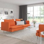 SÖDERHAMN 3-х местный диван, темно-оранжевый