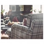 STOCKSUND 3-х местный диван, Сегерста разноцветный / светло-коричневый / дерево