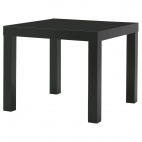 ЛАКК Придиванный столик, черно-коричневый